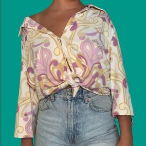 70’s inspired button up